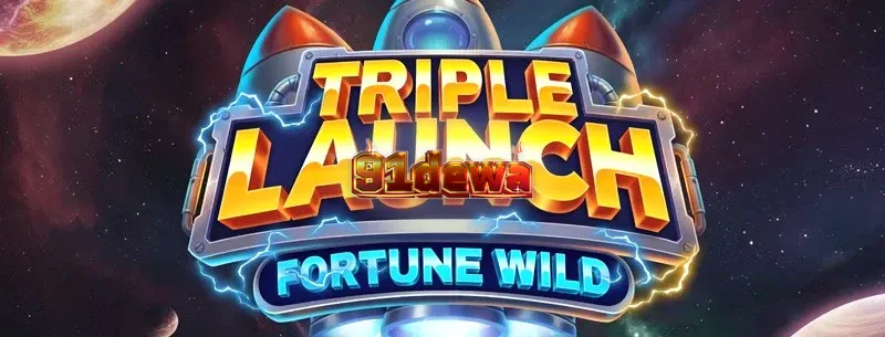 Tampilan futuristik dari slot Triple Launch Fortune Wild dengan elemen sel bahan bakar.